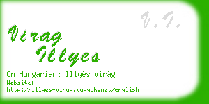 virag illyes business card